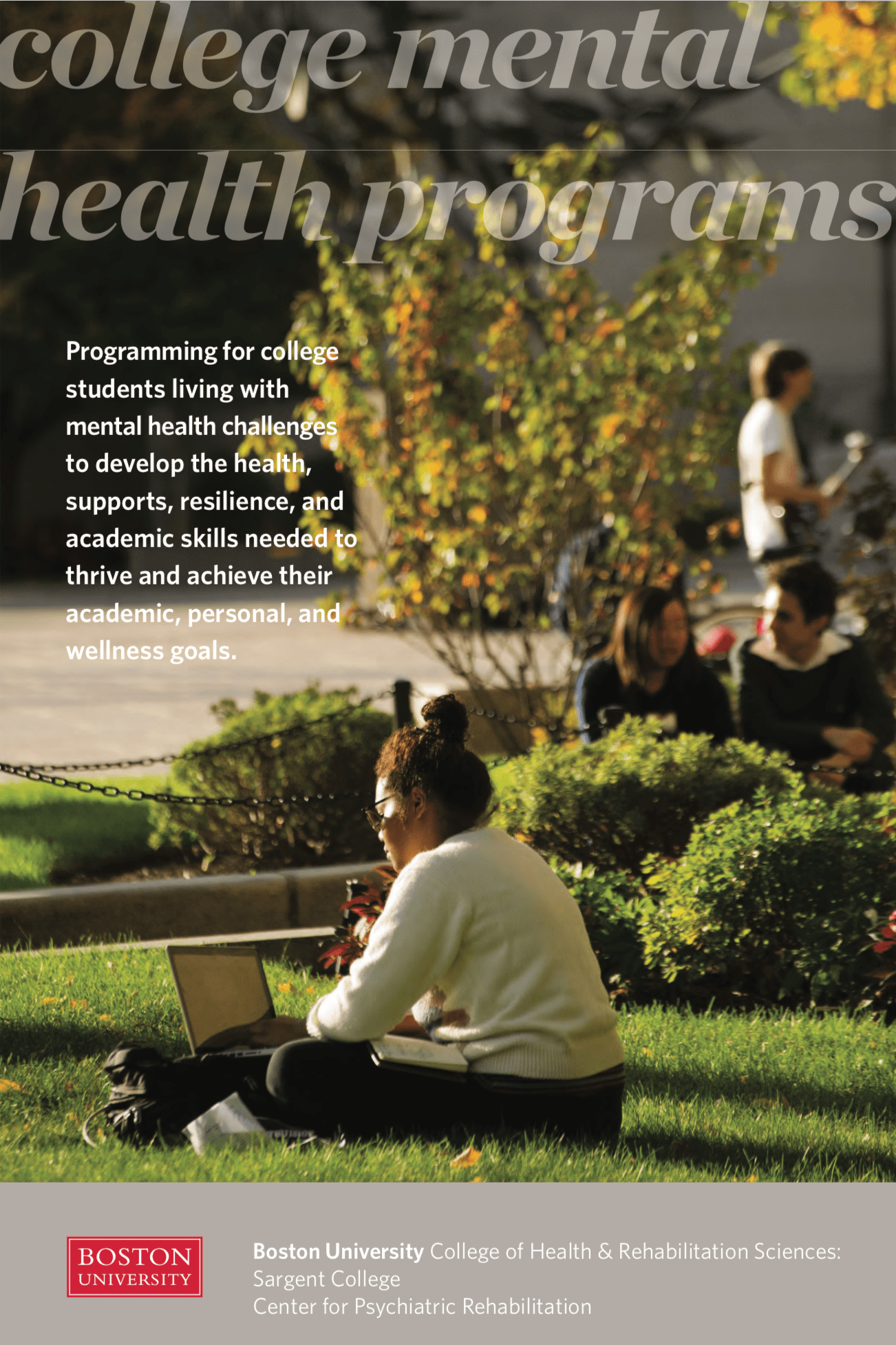 Cover image of College Mental Health Programs Brochure