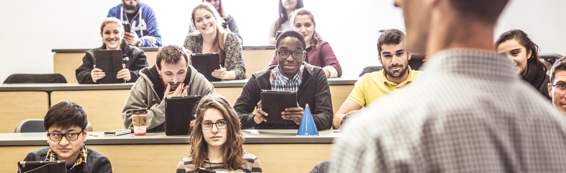 Students in a classroom
